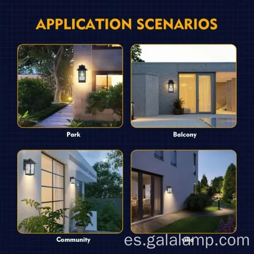 Lámparas de pared al aire libre de estilo retro para casas modernas